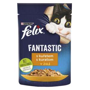 Felix Fantastic mokra karma dla kotów w galaretce z kurczakiem, 85g saszetka - Felix