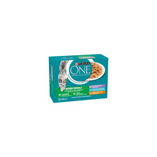 Purina ONE - Indoor Mini Macskaeledel - Csirke - 12x85g