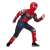 Iron Spider-Man jelmez gyerekeknek, piros és fekete, LED maszkkal, S méret, 4-5 éveseknek, futó pózban