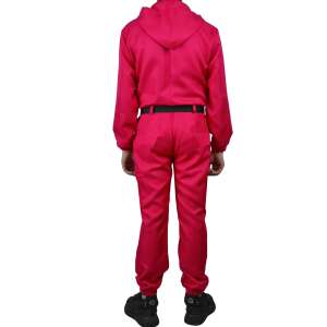 Squid Game Adult Costume, Pink Jumpsuit with Hood and Belt, L Size - Costumes for adult