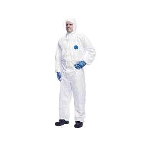 Tyvek Classic Xpert Kapuzenoverall, weiß, Schutzkleidung, Schutzstufe 5/6 - Arbeiter-Overall