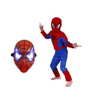 Pókember öltöny szett L méret és LED maszk 56366066 "Pókember"  Jelmezek gyerekeknek