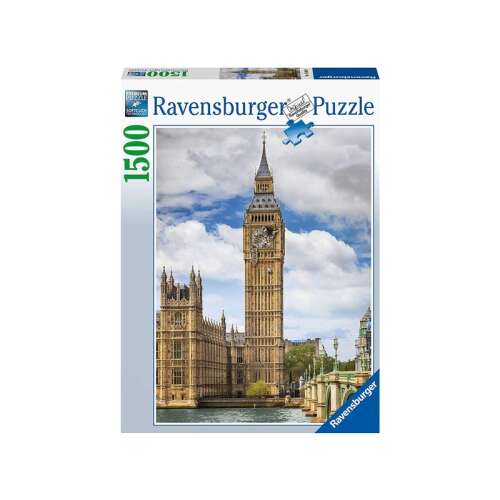 Ravensburger Big Ben 1500 piece jigsaw puzzle, featuring a detailed image of the iconic London landmark