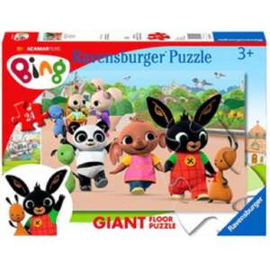 Bing Gigantyczna Podłogowa Puzzle 24 Elementów, Ravensburger, Bing i jego przyjaciele na placu zabaw - Giant Puzzle