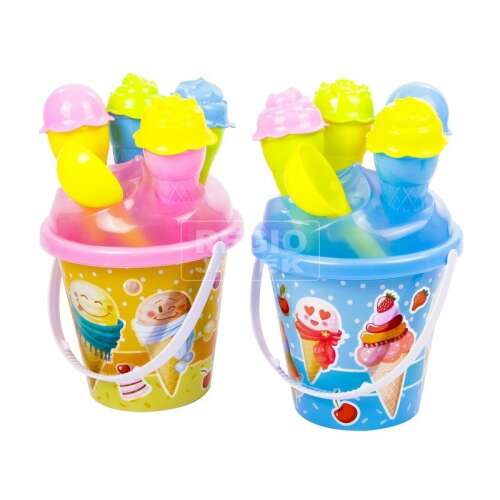 Fagyis piaskownica 10-częściowy zestaw, zabawki do piasku o tematyce lodowej dla dzieci