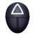 Squid Game Triangle Mask, Black