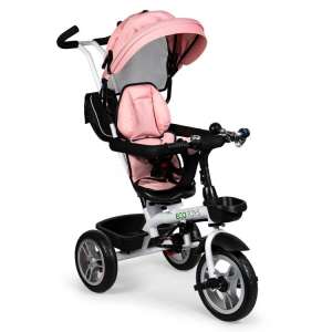 Ecotoys Premium Plus 360°-ban fordítható Tricikli #rózsaszín