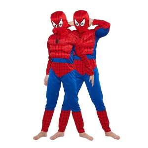IdeallStore® Ultimate Spiderman jelmez gyerekeknek, városmegváltó, 100% poliészter, 110-120 cm, piros 56368115 