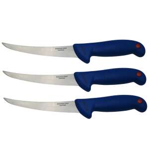 DEPOX® Chef's Blade, zestaw trzech noży do filetowania, stal nierdzewna, 30 cm, niebieski 56368116 - Nóż kuchenny