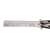 IdeallStore® Trainings-Schmetterlingsmesser, Kammtyp, Silber, 22 cm, Silber
