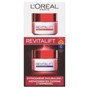 L'Oréal Paris Revitalift Day and Night Face Cream Set 100ml, anti-aging and firming face cream set, includes day and night cream, 100ml each - Face and eye contour cream