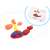 Ikonka Creative colored pebbles set: helicopter pattern with colorful pebbles