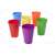 Set of 6 colorful plastic cups for kids