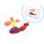 Ikonka Creative colored pebbles set: helicopter pattern with colorful pebbles
