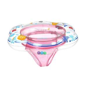 Ikonka Inflatable baby Floating rubber #pink