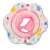 Ikonka Inflatable baby Floating rubber #pink 56369294