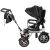 Ikonka Trike Fix V3 360° swivel tricycle with tilting backrest - Black, Grey 80327000