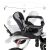 Ikonka Trike Fix V3 360° swivel tricycle with tilting backrest - Black, Grey 80327000