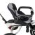 Ikonka Trike Fix V3 360° swivel tricycle with tilting backrest - Black, Grey 80327000