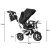 Ikonka Trike Fix V3 360°-ban fordítható Tricikli dönthető háttámlával - Fekete, Szürke 80327000