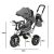 Ikonka Trike Fix V3 360° swivel tricycle with tilting backrest - Grey 93444163