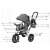 Ikonka Trike Fix V3 360° swivel tricycle with tilting backrest - Grey 93444163
