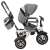 Ikonka Trike Fix V3 grey tricycle with adjustable parent handle and sunshade