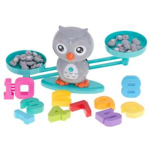 Ikonka Owl Educational Balance Scale with numbers and owl counters - Rocking horse & animal and Developmental Toy for Preschooler