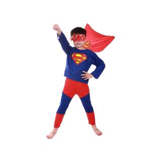 Superman jelmez, S méret, piros, 100-110 cm 56369504 