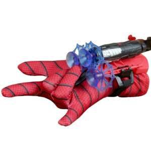 IdeallStore® Ultimate Spiderman jelmezkészlet gyerekeknek, 100% poliészter, 120-130 cm, piros és kesztyű tapadókorongokkal 56369835 