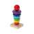Regenbogen-Stapelspielzeug aus Holz für Babys und Kleinkinder, 13 cm hoch