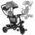 Ikonka Trike Fix Lite grey tricycle with sun canopy