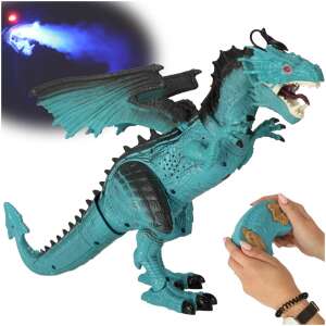 RC dinozaur controlat dragon - merge, răcnește, respiră abur 41 cm 66860978 Jocuri interactive pentru copii