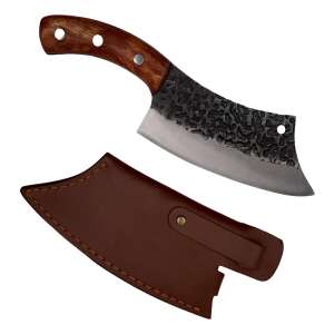 IdeallStore® 26cm Metzgermesser-Set mit Lederscheide, handgefertigt, Destiny Cooking - Pfannen, Abendessen, Küchenmesser, Besteck-Sets und Töpfe