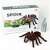 Remote control tarantula spider toy, realistic brown hairy spider with red eyes, infrared remote control, great for pranks and Halloween