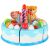 Jucarie interactiva tort aniversare, 80 elemente, albastru 57980807