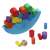 Ikonka Montessori moon balance toy with wooden blocks