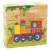 Wooden puzzle for kids with 9 blocks featuring different vehicles like a train, excavator, car, airplane, boat, ambulance, and more