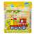 Wooden puzzle for kids with 9 blocks featuring a train