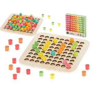 Joc educativ pentru invatarea tablei inmultirii, Lemn, +7 ani, 21.2x21.2x0.7 cm, Multicolor 75639123 - Jocuri educative pentru școlari