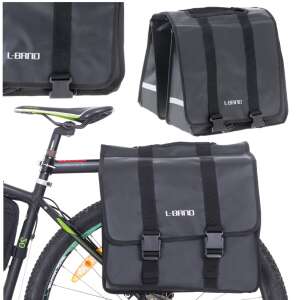 Sacoșă dublă pentru bicicletă, 35 l, impermeabilă – 35x37,5 cm, neagră, Rallex 56372396 - L-BRNO