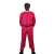 IdeallStore® Squid Game Leader Costume for Adults, Size L, Red, with Belt, Front View