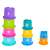 Halmozható csészék torony piramis számokkal és gyümölcsökkel, oktató játék babáknak és kisgyermekeknek