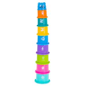 Stacking cups tower pyramid with numbers and fruits, educational toy for babies and toddlers - Nonbrand Developmental Toy for Preschooler