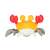 Kik interactive walker with Crab hangtag #yellow-red 56372815