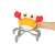 Kik interactive walker with Crab hangtag #yellow-red 56372815