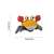 Ikonka Interactive Crawling Crab Toy with Sound - Yellow and Red dimensions