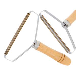 Stroj za brijanje tkanine s drvenom ručkom, uklanja dlačice i paperje s odjeće - Kik