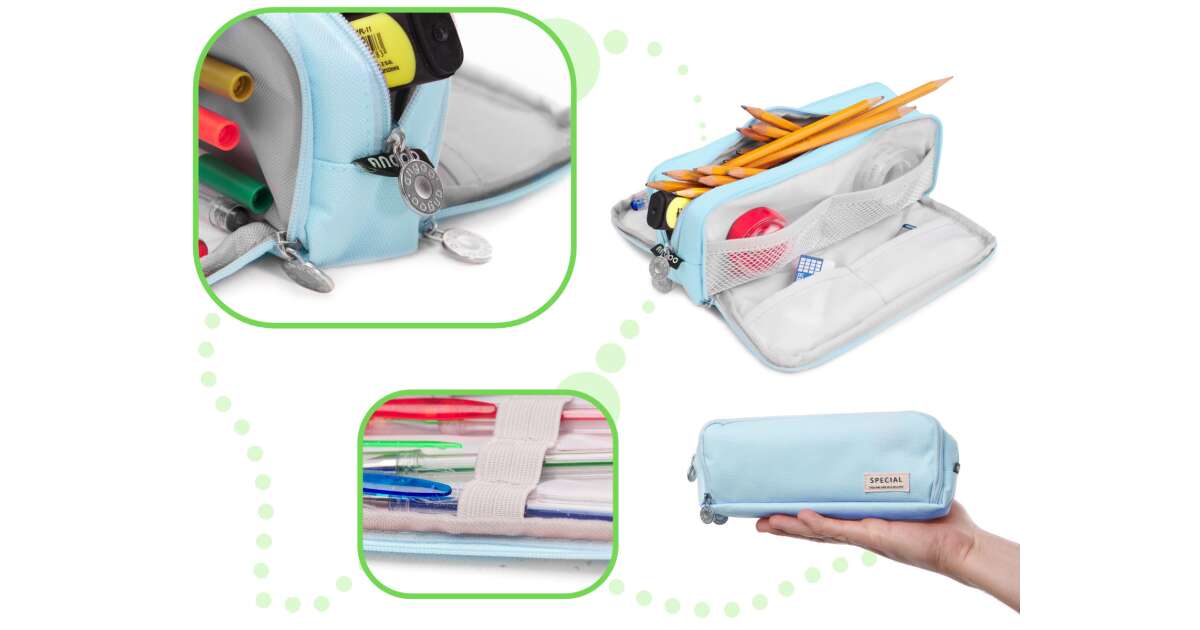 Belidome Federmäppchen Kinder | Strapazierfähig Mit Reißverschluss | 21,8x10,9x4,3cm