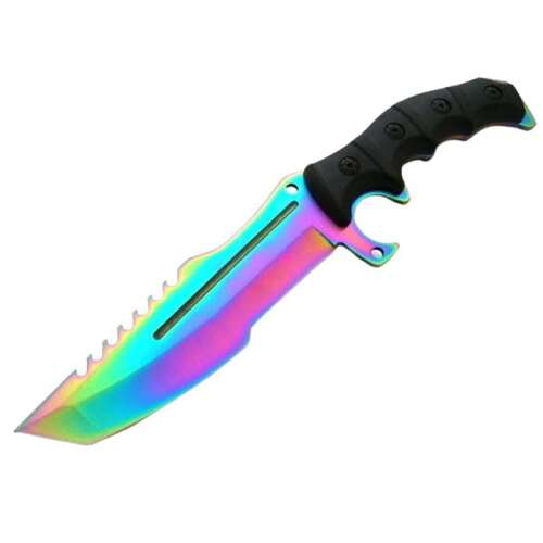 IdeallStore® vadászkés, Rainbow Element, 30,5 cm, rozsdamentes acél, több színű 56373136